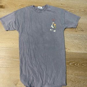 Gorgeous looney tunes what’s up doc unisex long shirt / dress XXS